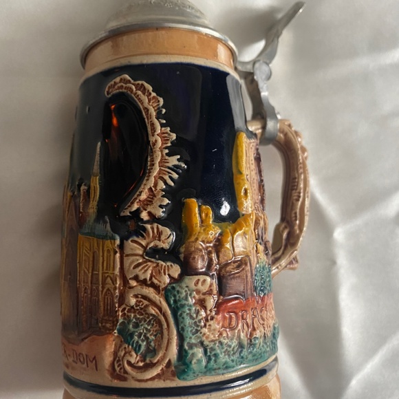 VINTAGE GERMAN LIDDED BEER STEINS WESTERN GERMANY DEUTSCHES-ECK KOLNER-DOM - Picture 5 of 12